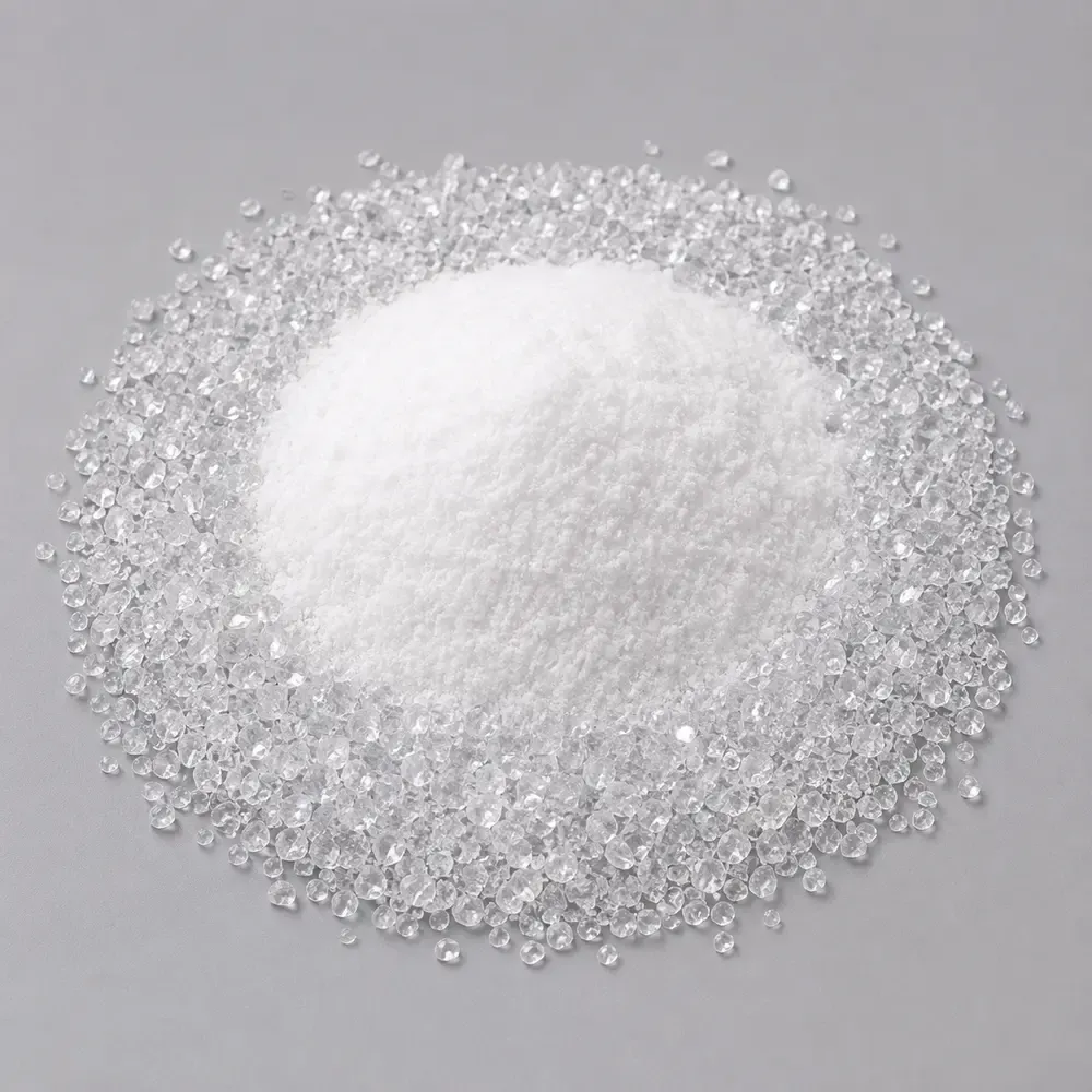 Fused silica powder and granules in different particle sizes