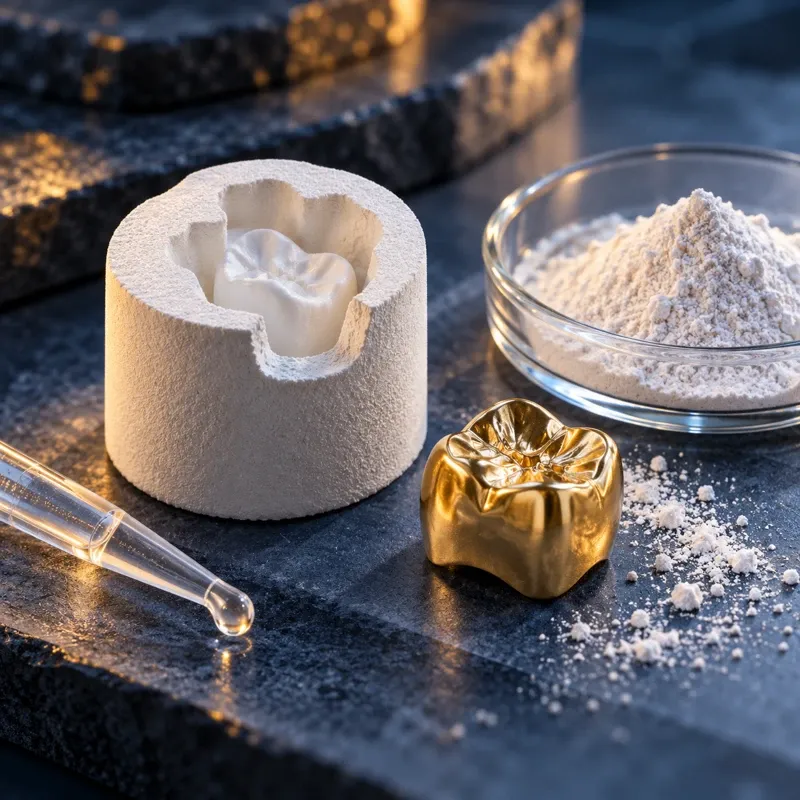 Illustrative application scene for Cristobalite Dental Investments: Why Water/Powder Ratio Changes the Trial