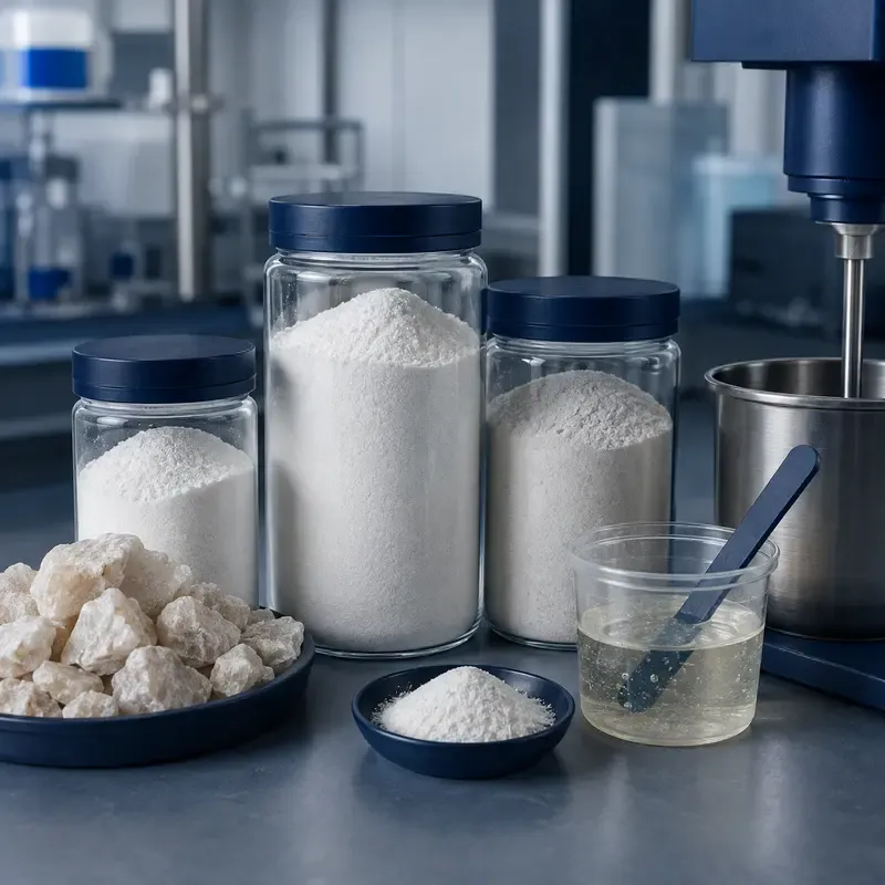 Hydrophobic natural quartz silica powder and resin wetting comparison in a technical laboratory