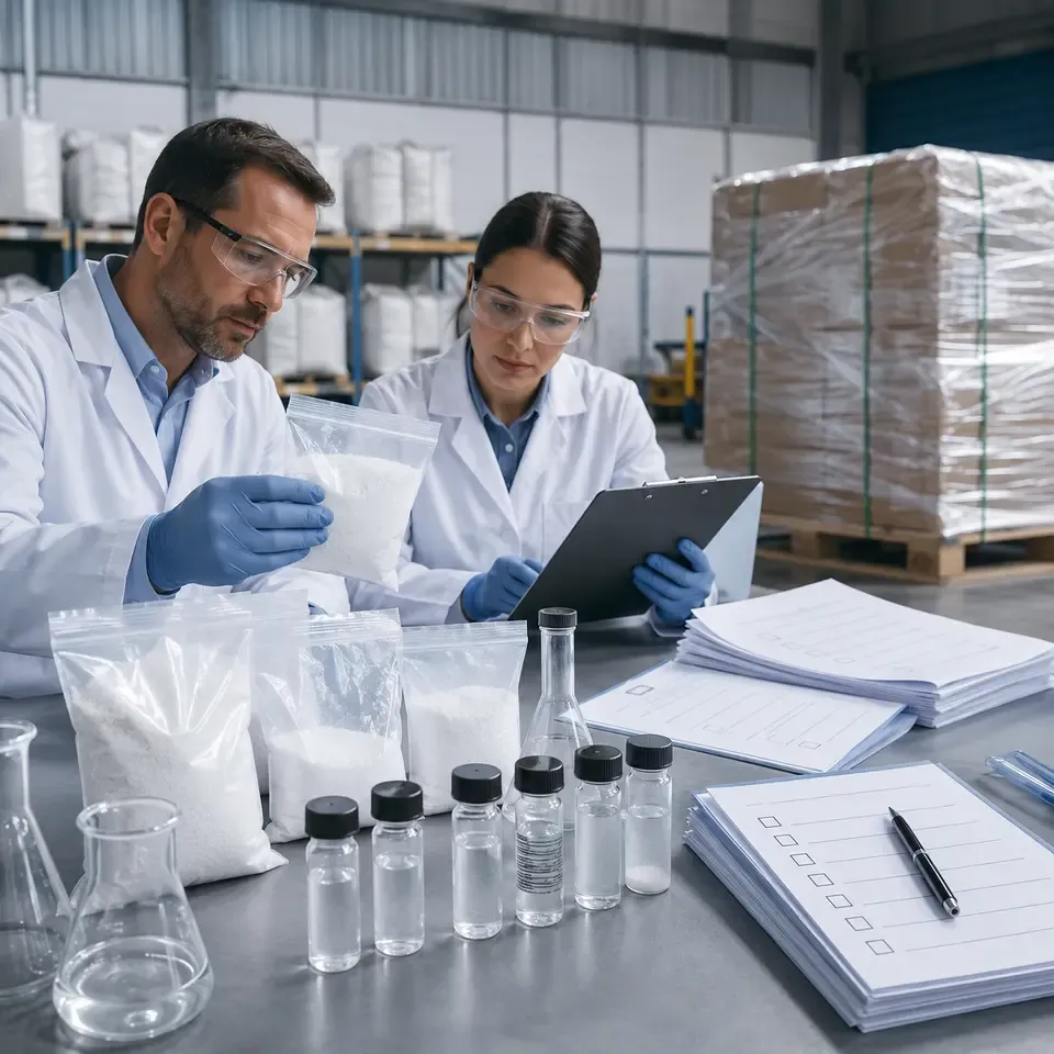 Silica powder sieve analysis and particle-size verification workflow for a purchasing RFQ