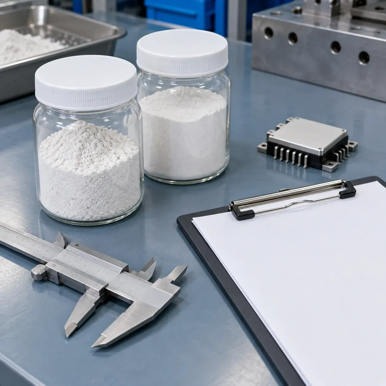 Engineering evidence review of silica powder samples for electrical encapsulation
