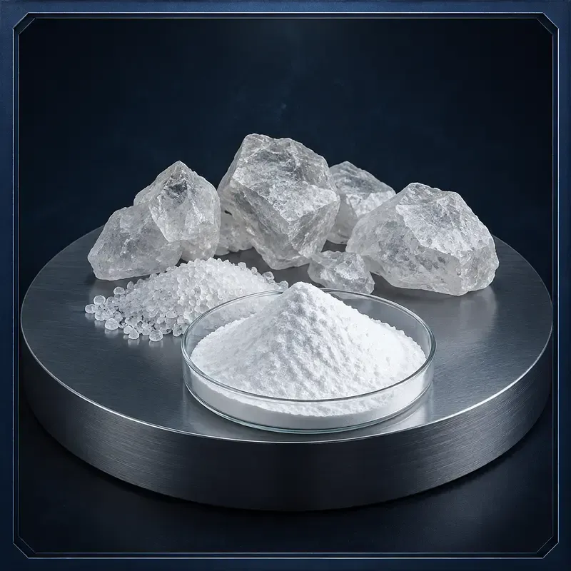 Silica powder category with quartz raw material, granules and fine powder