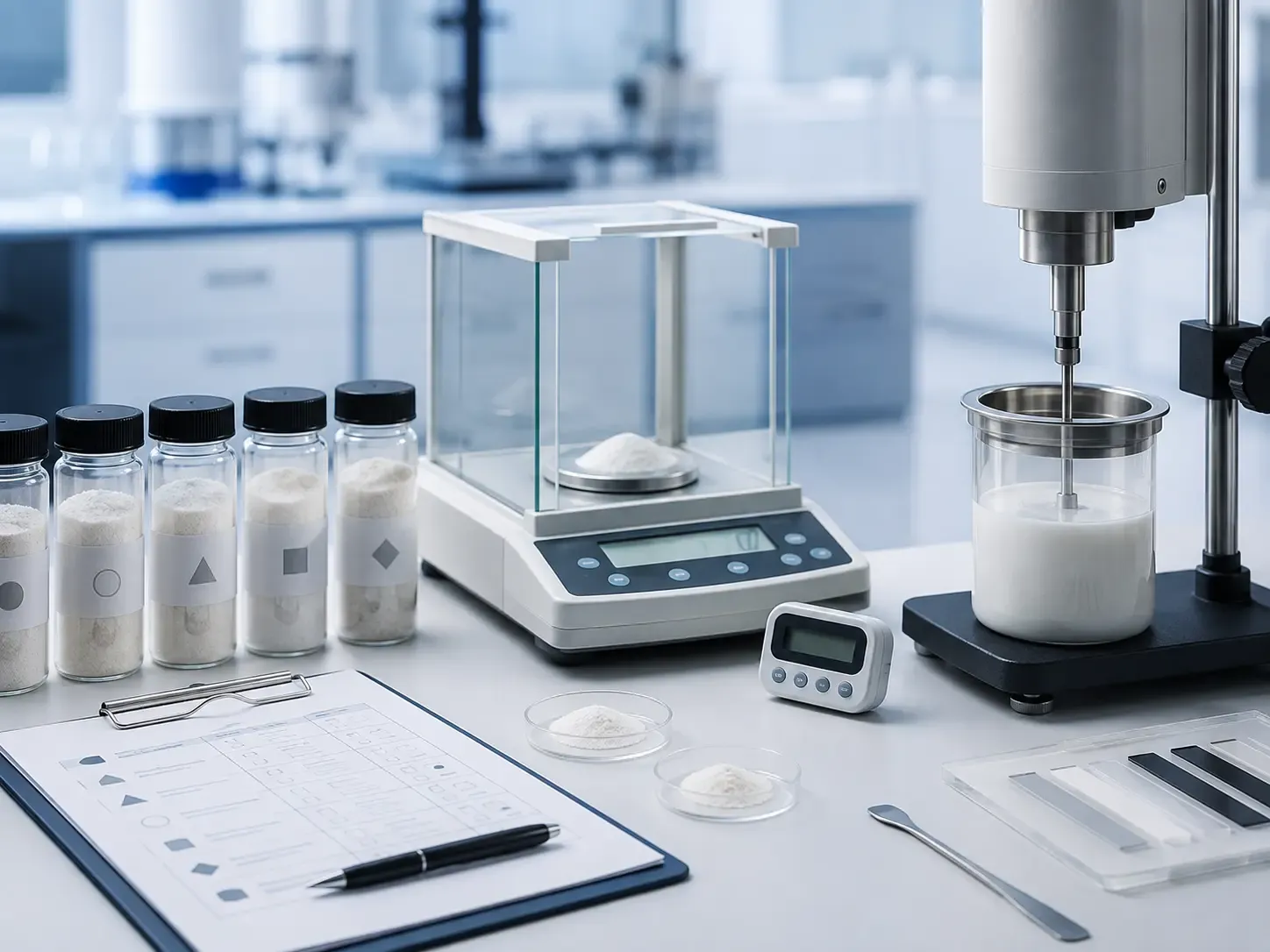 Laboratory workflow for screening mineral filler in resin encapsulation