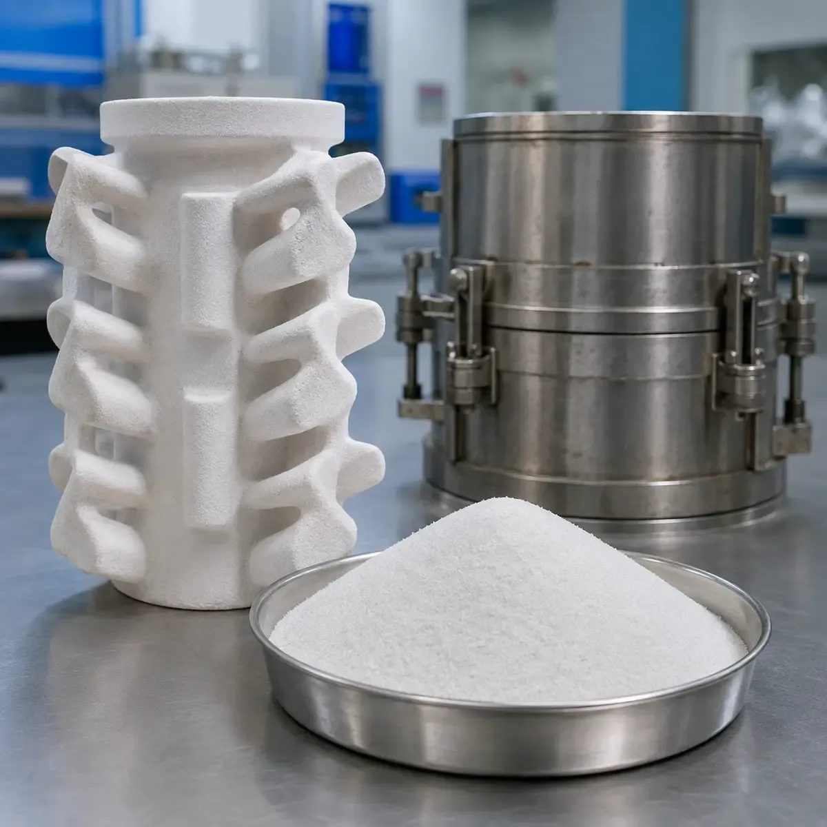 Cristobalite Sand CSE-200 prepared for foundry casting material evaluation