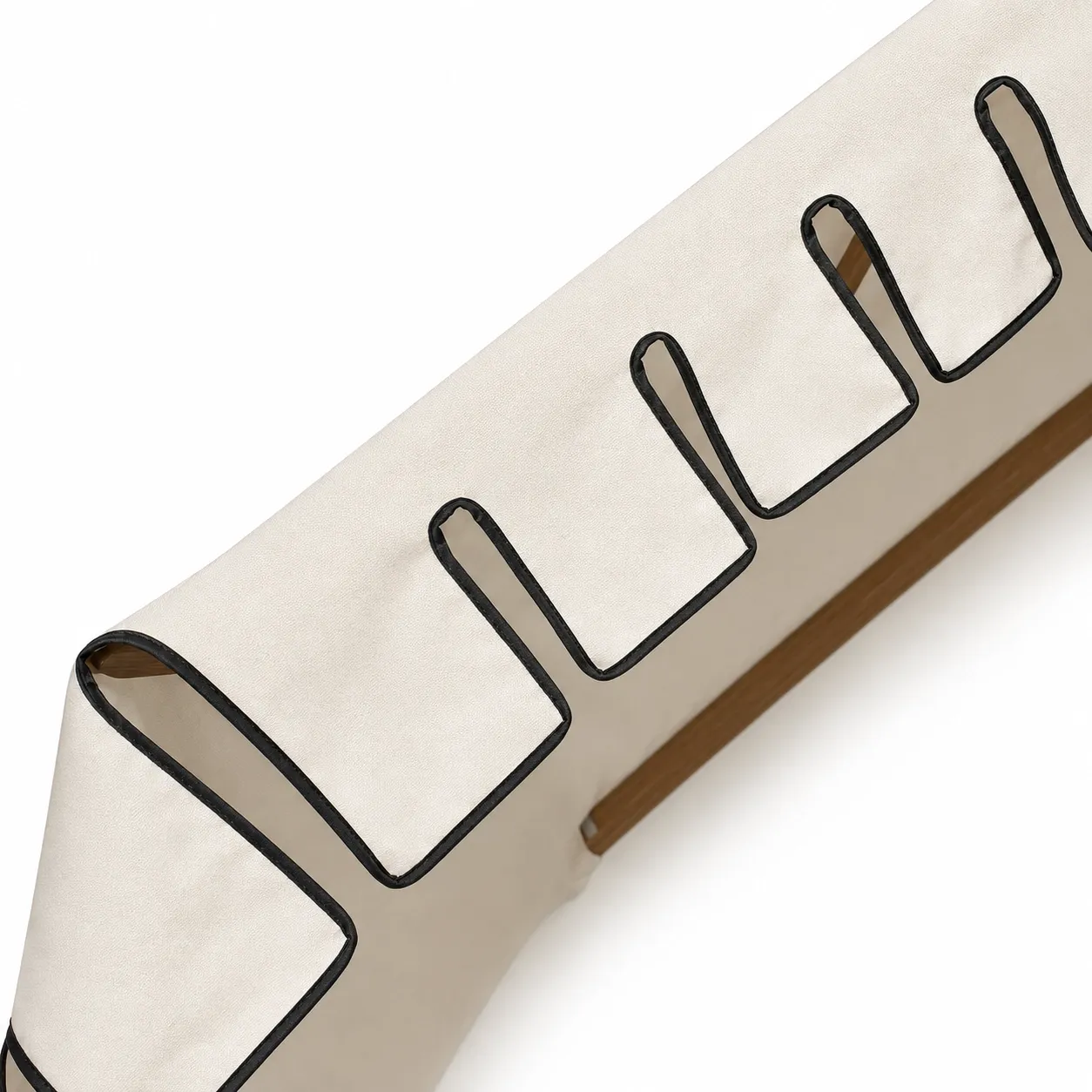 black-piped-tab-valance-detail