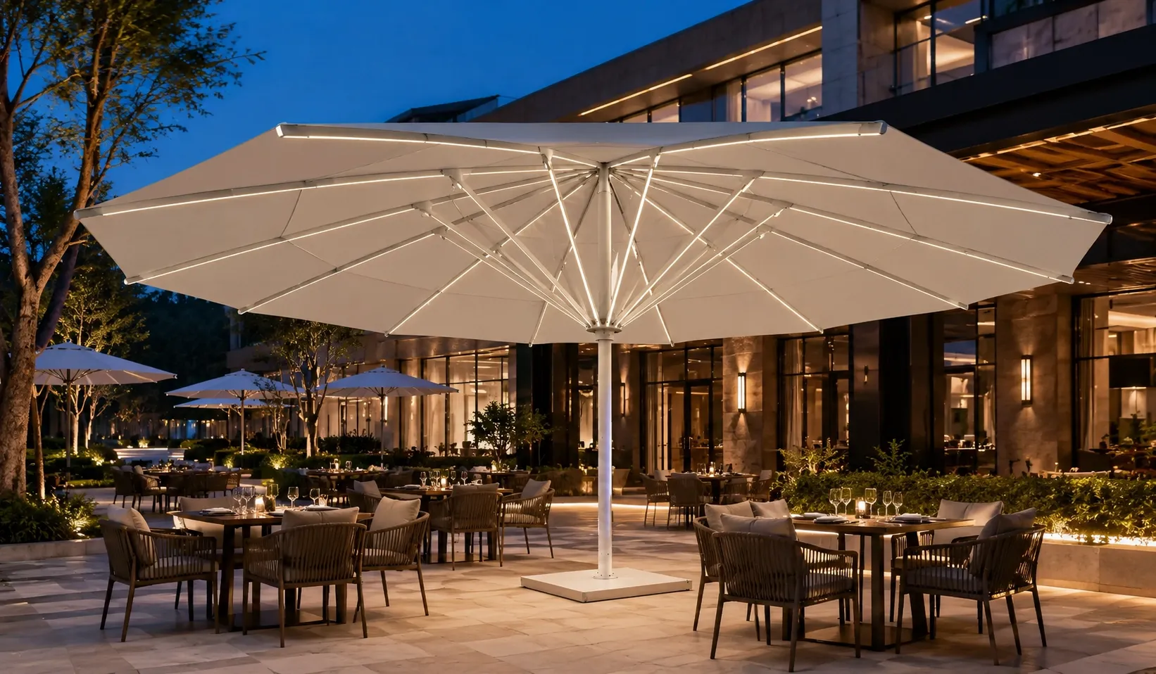 large-commercial-umbrella-sizes-applications
