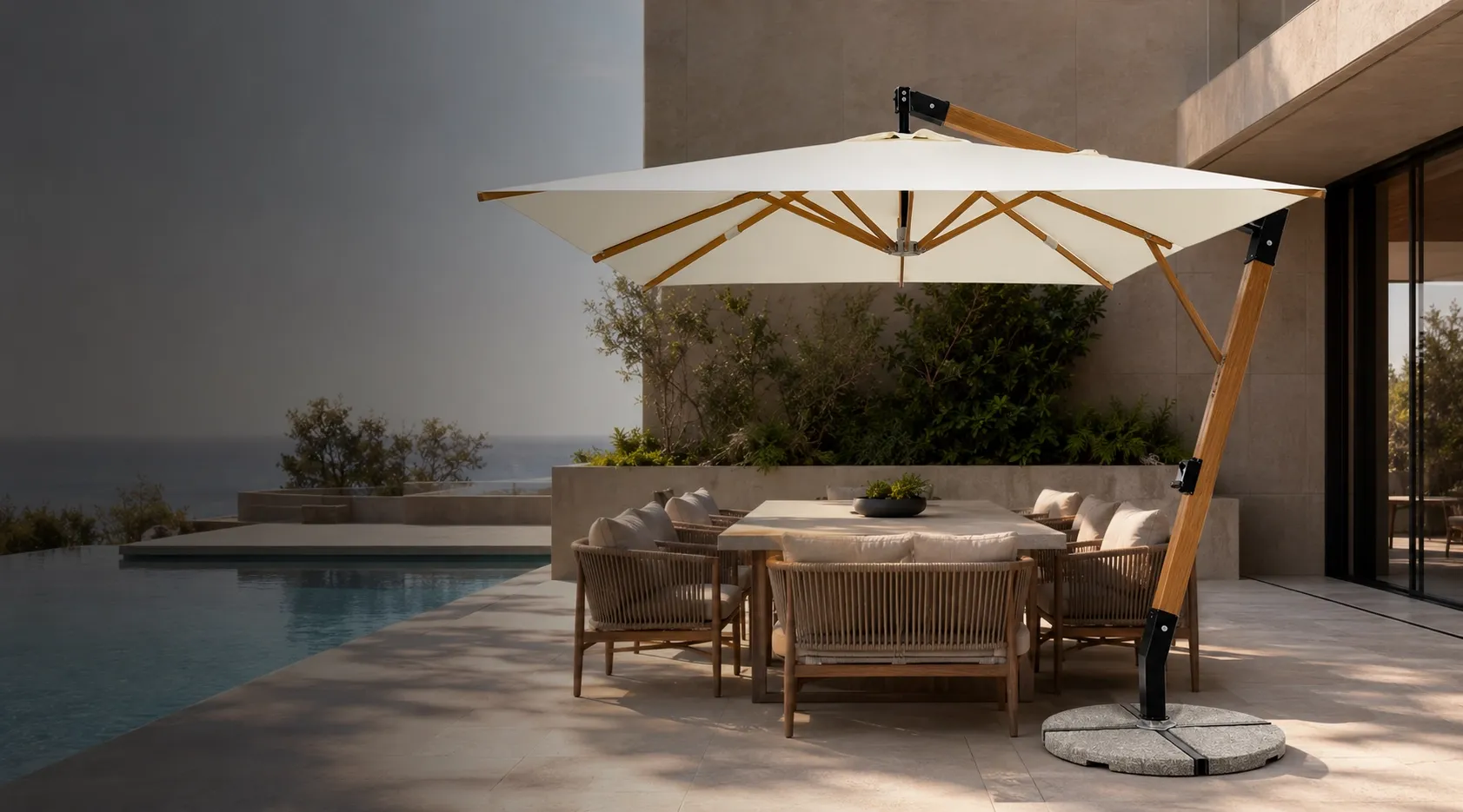COMMERCIAL CANTILEVER UMBRELLAS