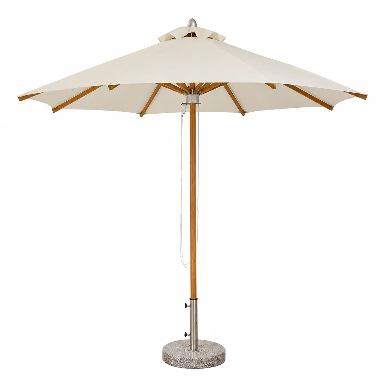 commercial-wood-look-center-pole-umbrella