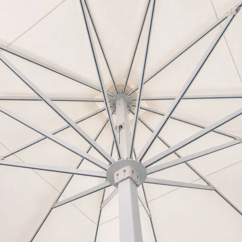 Reinforced multi-rib frame structure of large commercial umbrella
