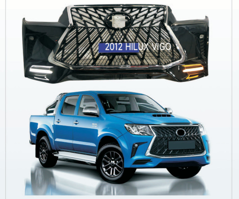 Toyota Hilux Vigo upgraded to 2021 Rocco style front end