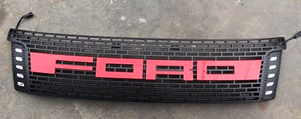 Ford Ranger T6 2012-2015 (T6) Grille (LED, Black, White)