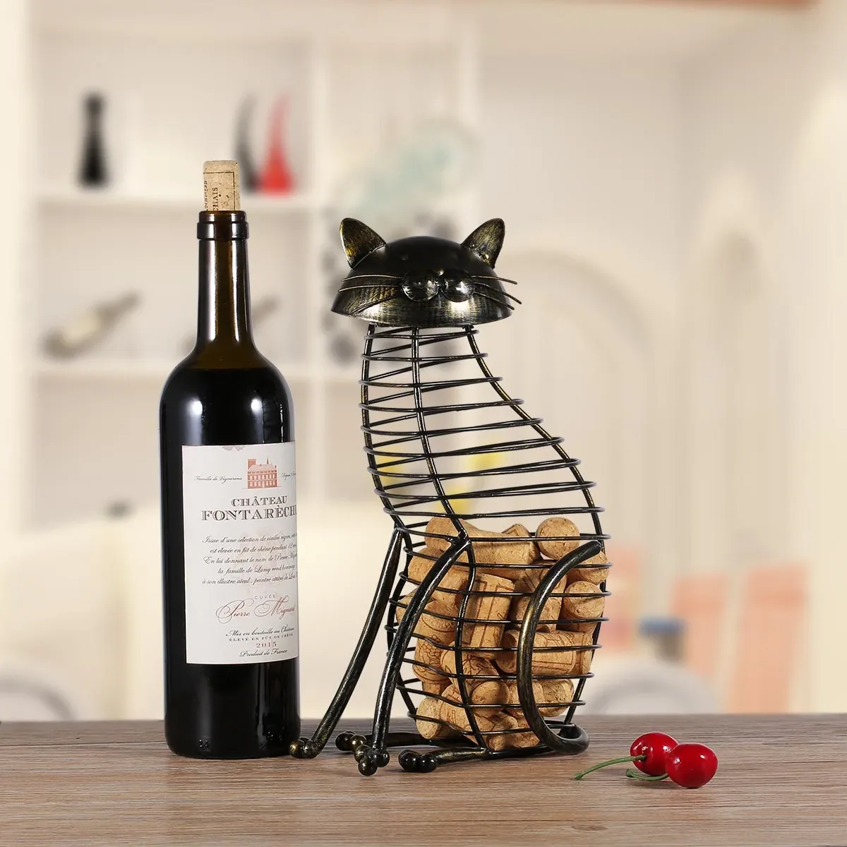 black-cat-wire-wine-cork-holder