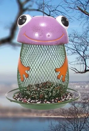 purple-frog-metal-solar-bird-feeder-a338