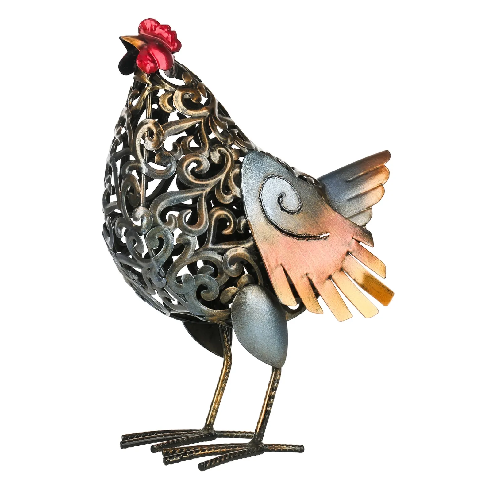 colorful-metal-hen-statue-openwork-a324