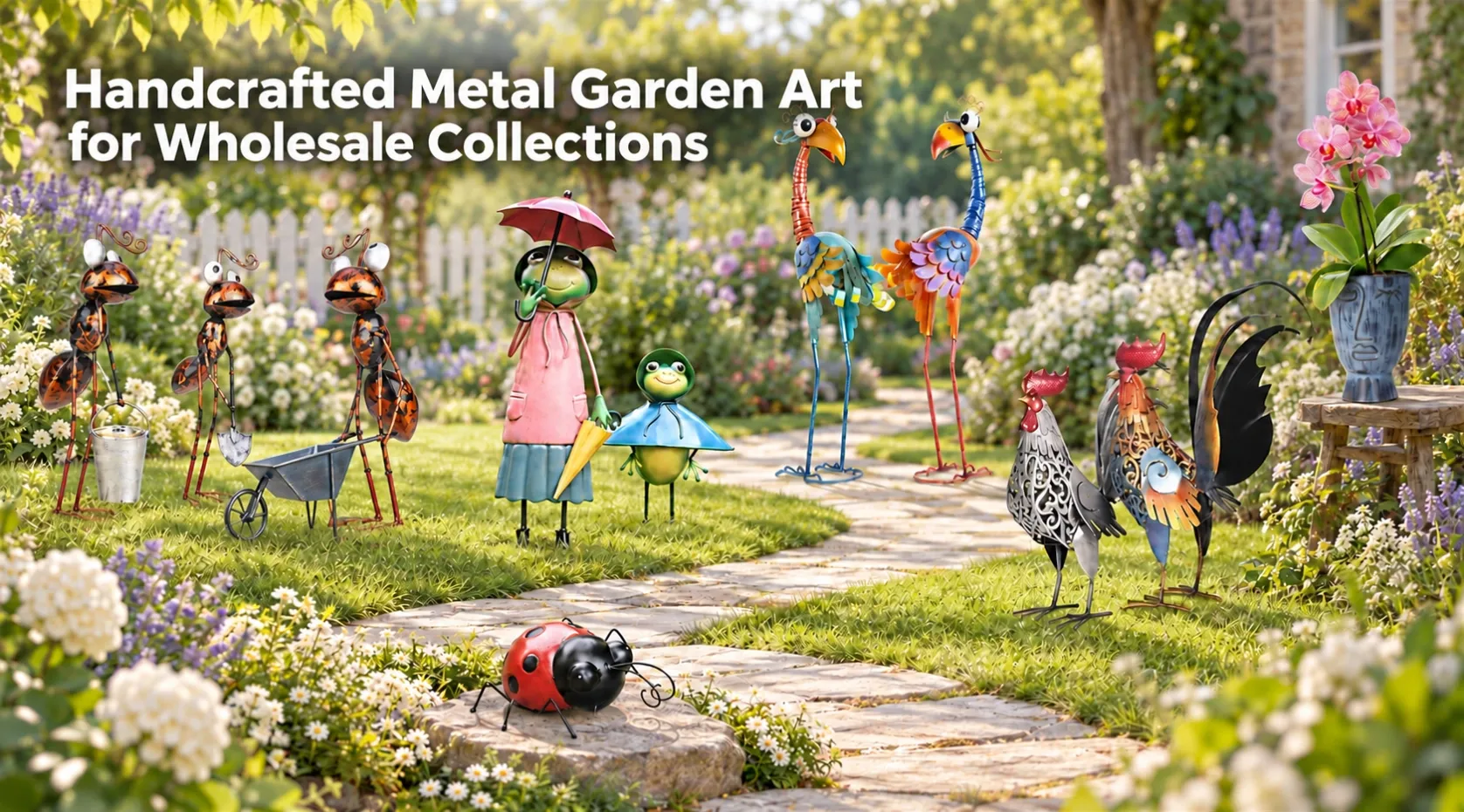 Handcrafted Metal Garden Art for Wholesale Collections