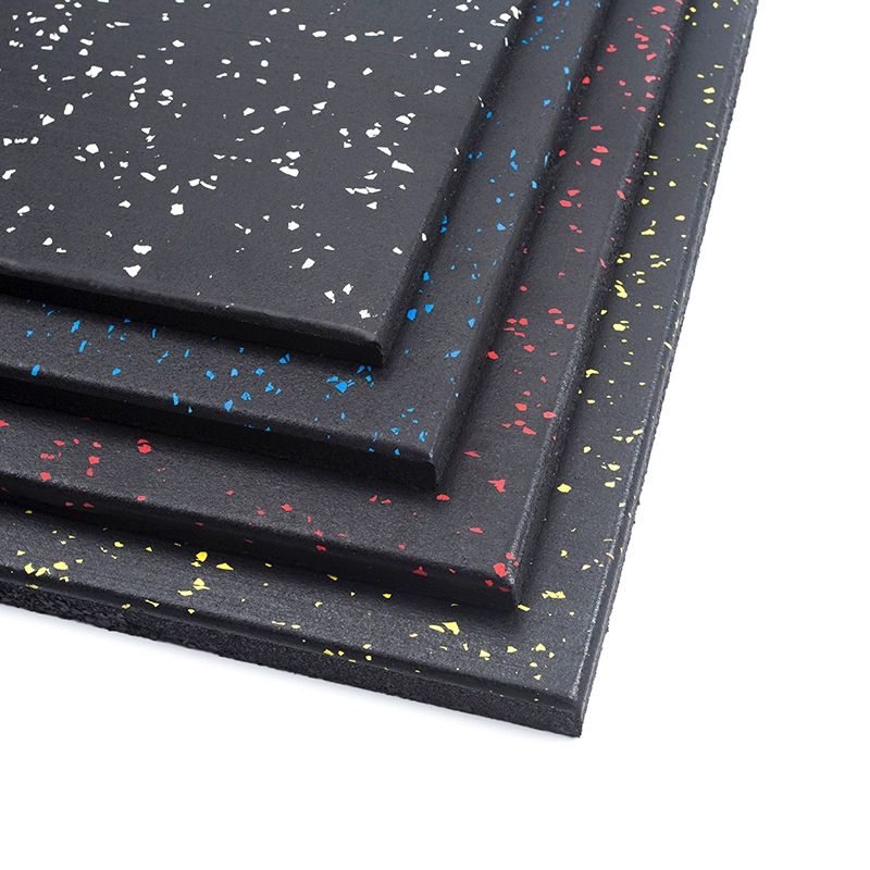 SBR black + 15% EPDM color rubber floor mat product photo (qzfv2m)