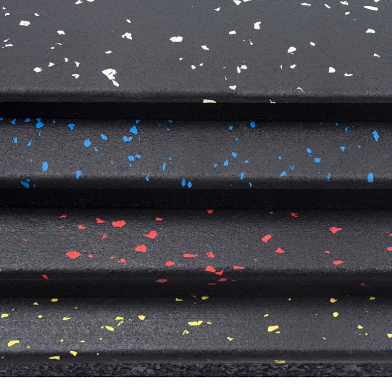 SBR black + 15% EPDM color rubber floor mat product photo (imkys1)