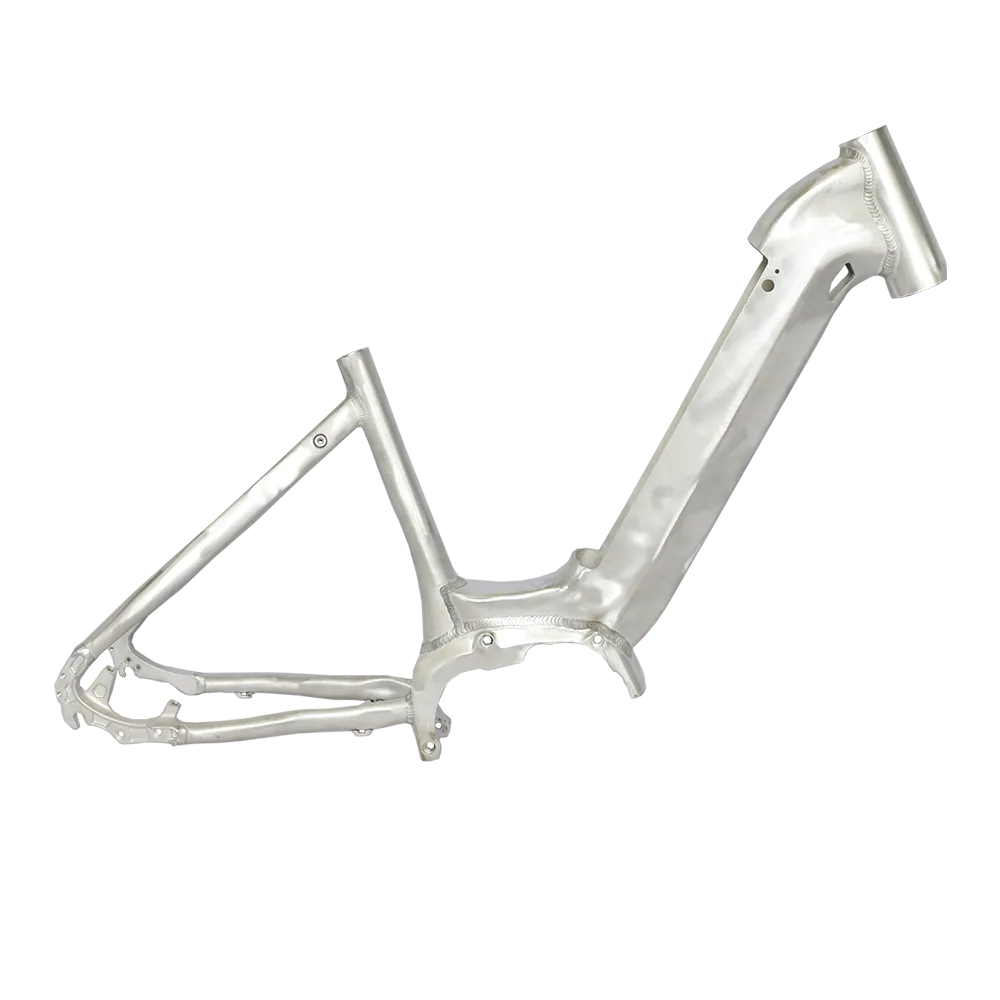 6061 aluminum 700C step-through e-bike frame for Bafang center motor