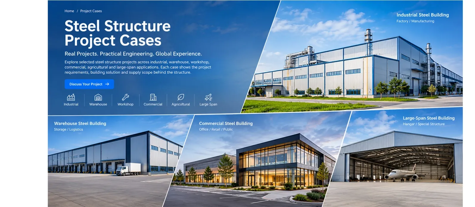 steel structure project cases
