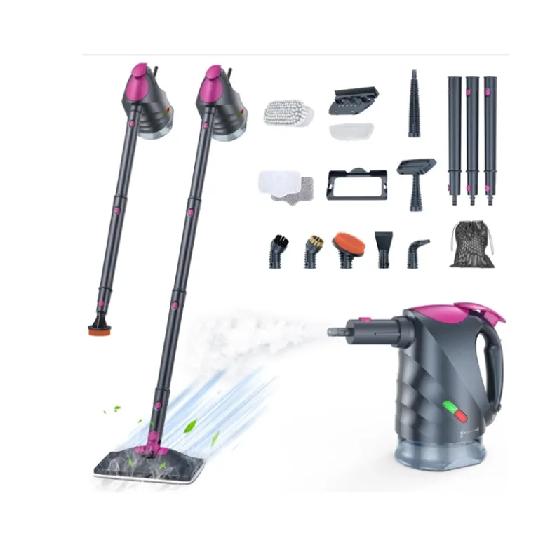 Multi-purpose handheld steam cleaner with extension tube and accessories