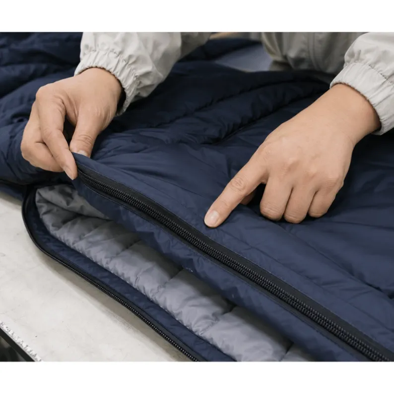Sleeping Bag Zipper Seam Check Before Shipment