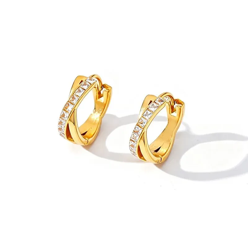 Ivanda Gold Dangle Earrings Stainless Steel YHTSE-260517 - view 04