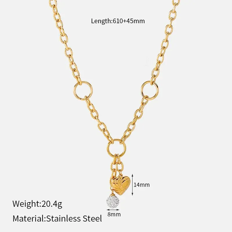 Ivanda Maple Leaf Ring Chain Necklace CHOFXL-0590-J - view 04