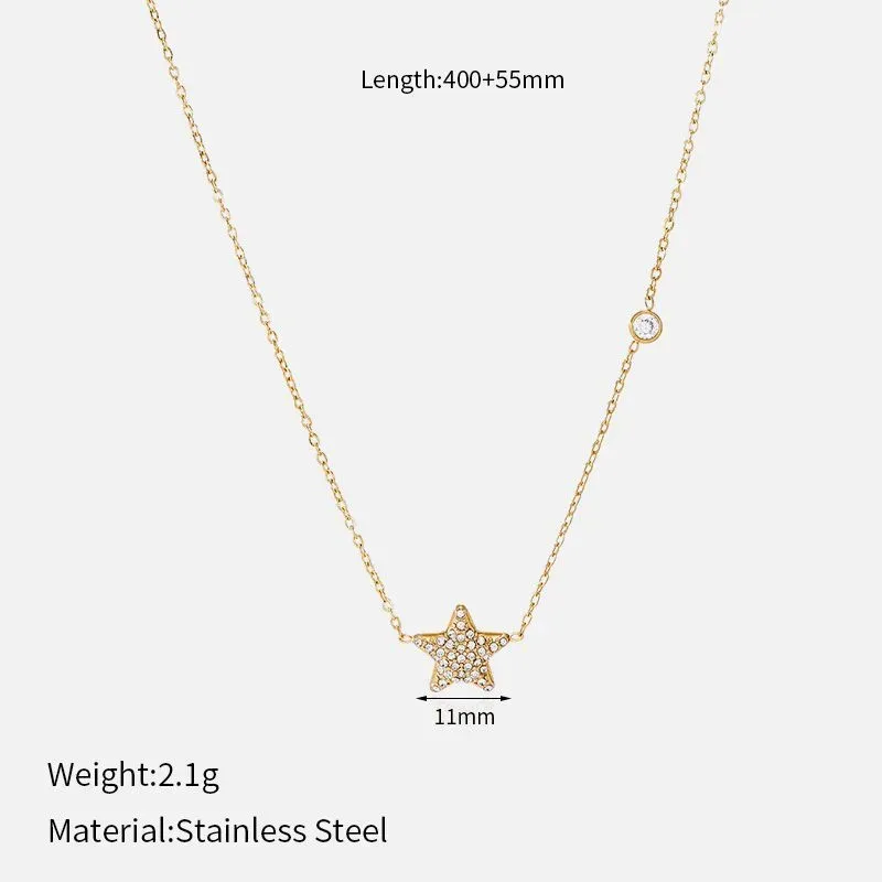 Ivanda Pavé Disc Pendant Necklace Gold CHZRK616-16 - view 02