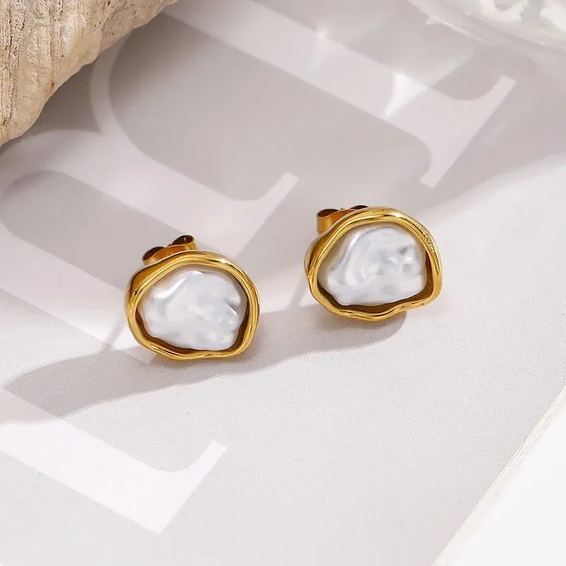 Ivanda Gold Charm Earrings Stainless Steel YHTSE-260526 - view 02