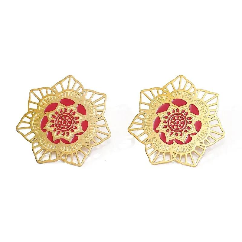 Ivanda Filigree Fan Earrings Multicolor YWD8-E2504974 - view 03