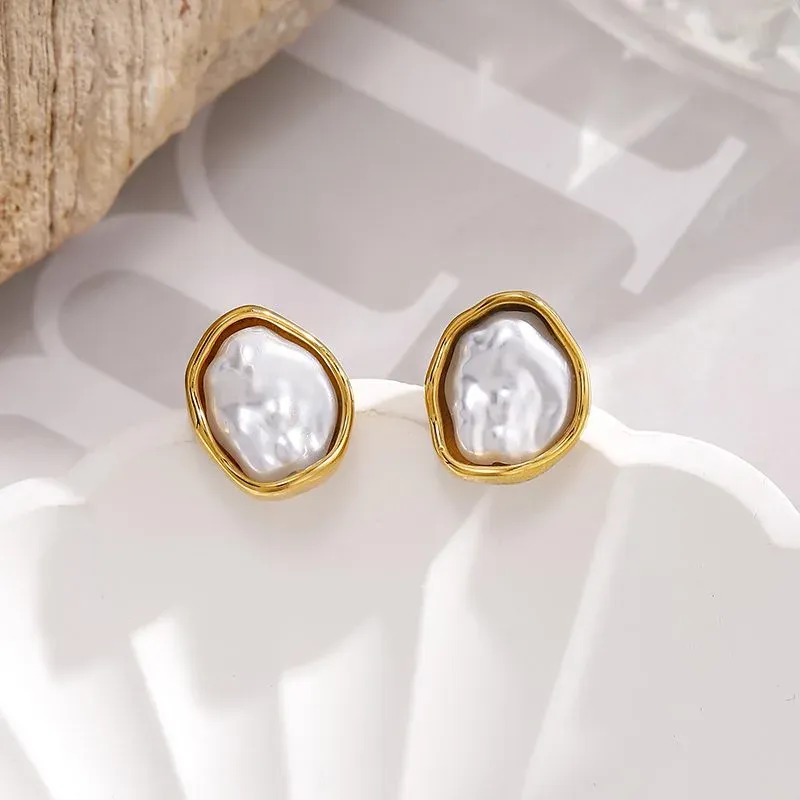 Ivanda Gold Charm Earrings Stainless Steel YHTSE-260526 - view 03