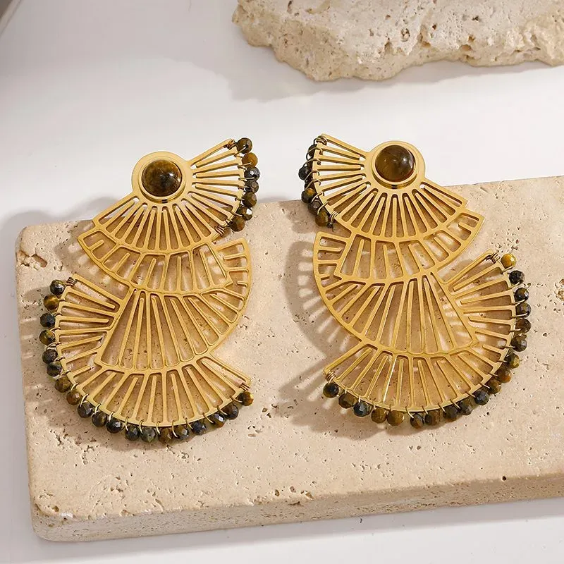 Ivanda Filigree Teardrop Earrings Lapis YWD8-E2504970 - view 06