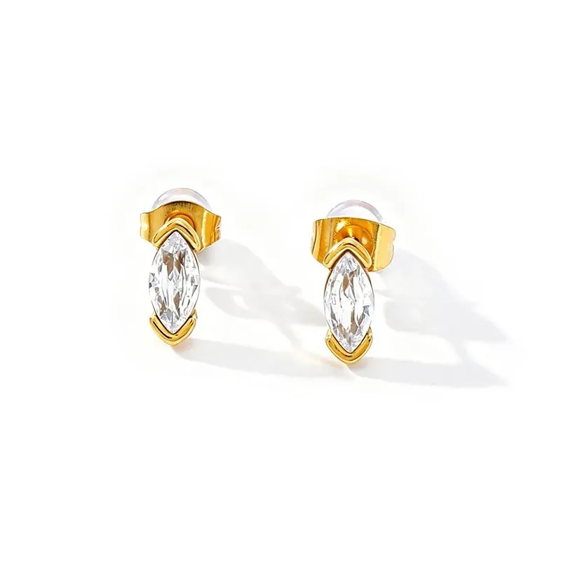 Ivanda Gold Statement Earrings Stainless Steel YHTSE-260837 - view 04
