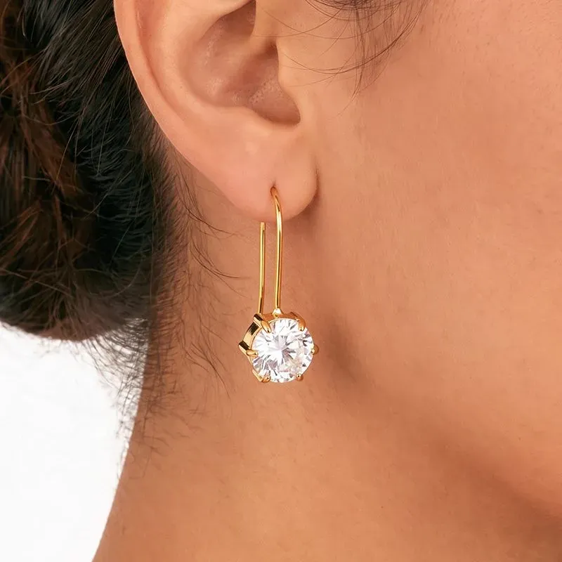 Ivanda Gold Drop Earrings Stainless Steel YHTSE-260509 - view 05