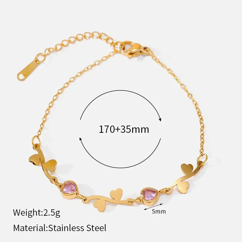 Ivanda Butterfly Wreath Bracelet Gold CHSM-1060-J - view 02