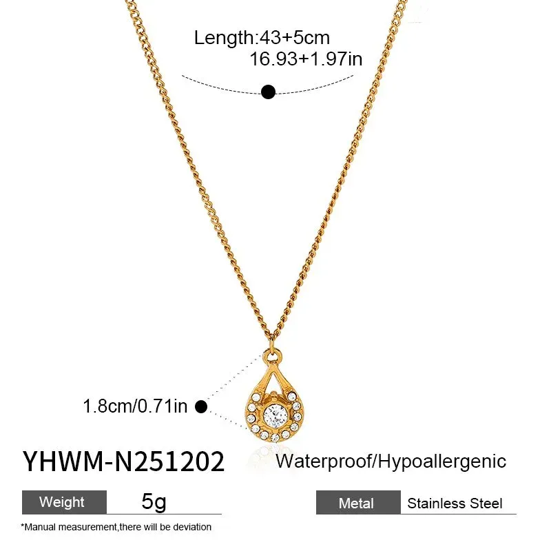 Ivanda Bow Pendant Necklace Pearl Drop Gold YHWM-N251201 - view 02