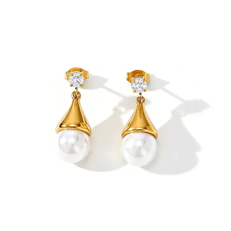 Ivanda Gold Everyday Earrings Stainless Steel YHTSE-260535 - view 04