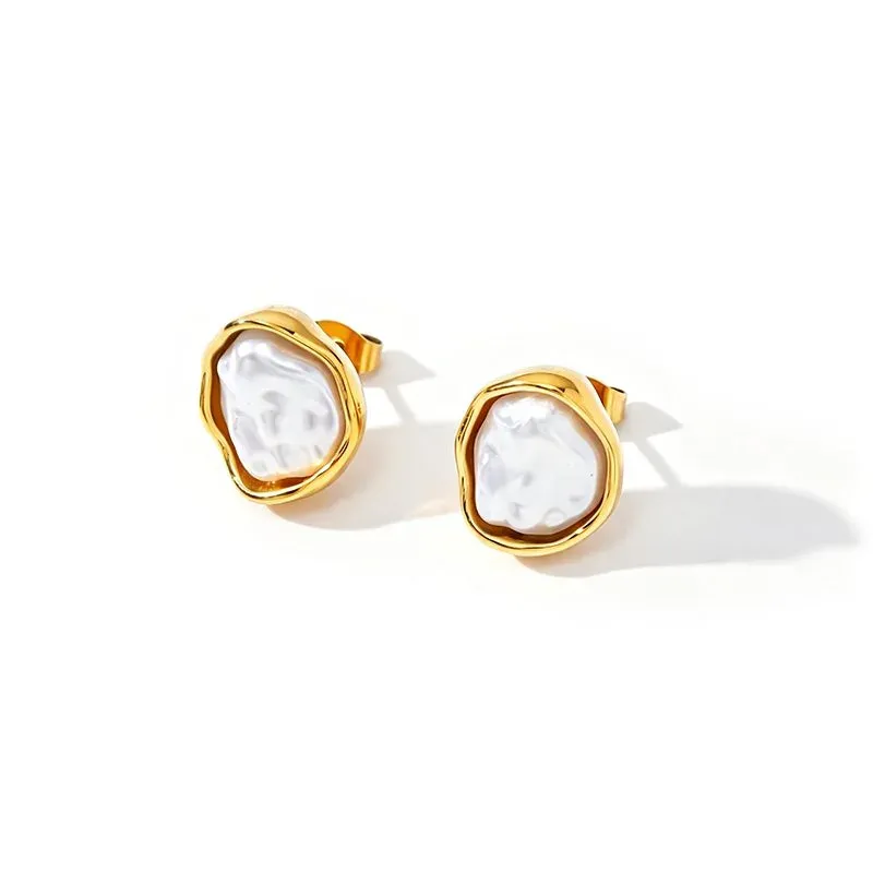 Ivanda Gold Charm Earrings Stainless Steel YHTSE-260526 - view 04