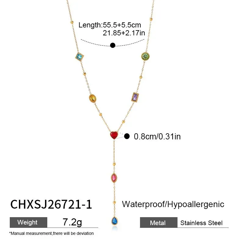 Ivanda Star Charm Necklace Two-Tone Stainless Steel CHXSJ26721 - view 01