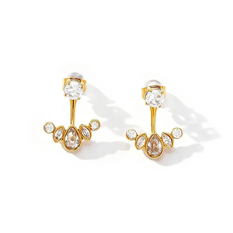 Ivanda Gold Everyday Earrings Stainless Steel YHTSE-260838 - view 03