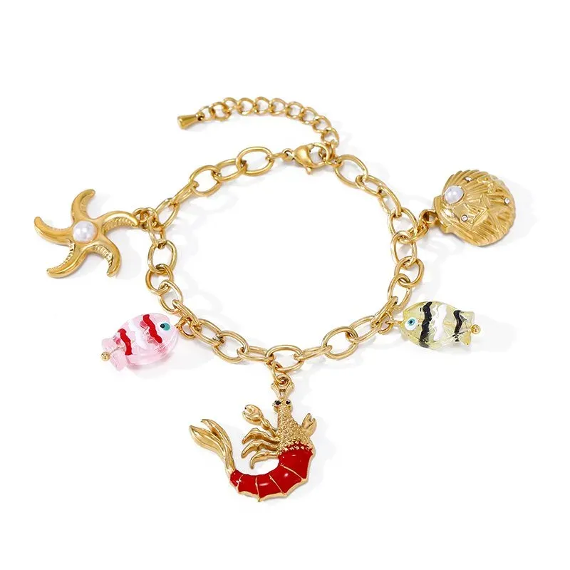 Ivanda Turquoise Turtle Bracelet Gold CHSL01171-1 - view 04