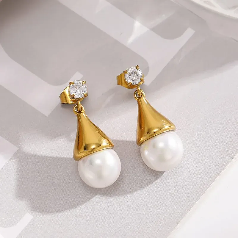 Ivanda Gold Everyday Earrings Stainless Steel YHTSE-260535 - view 02
