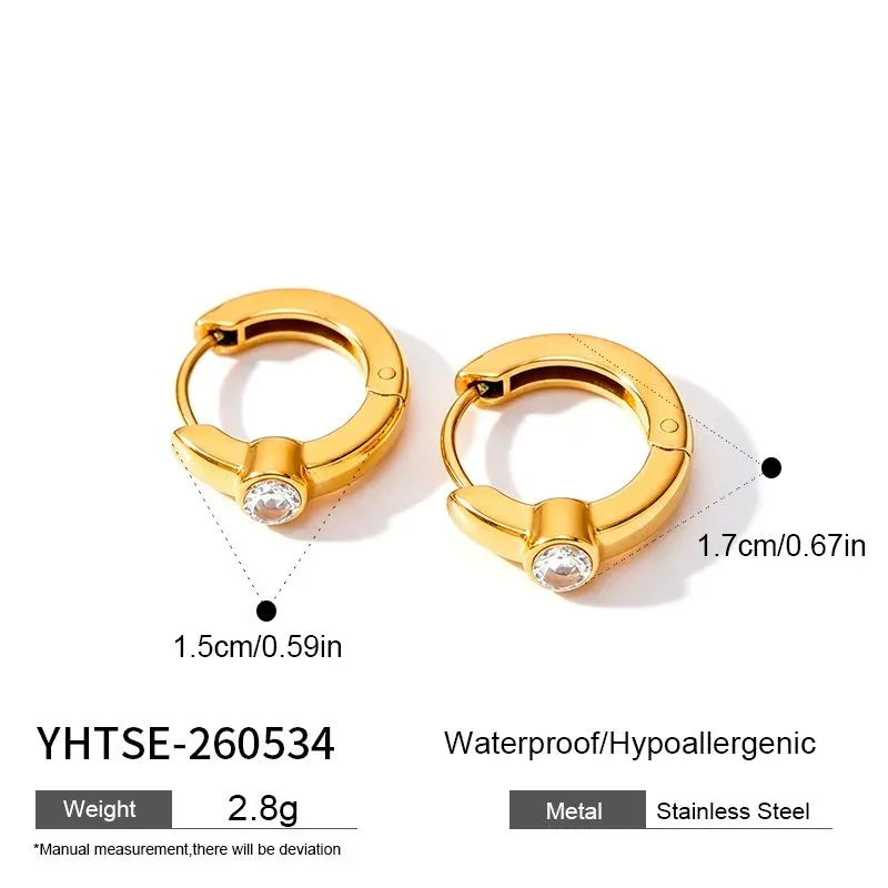 Ivanda Gold Accent Earrings Stainless Steel YHTSE-260534 - view 01