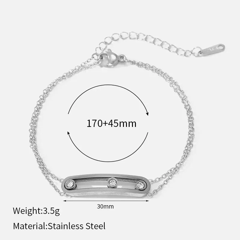 Ivanda Silver ID Bar Bracelet Pavé CHOS-0168-G - view 01