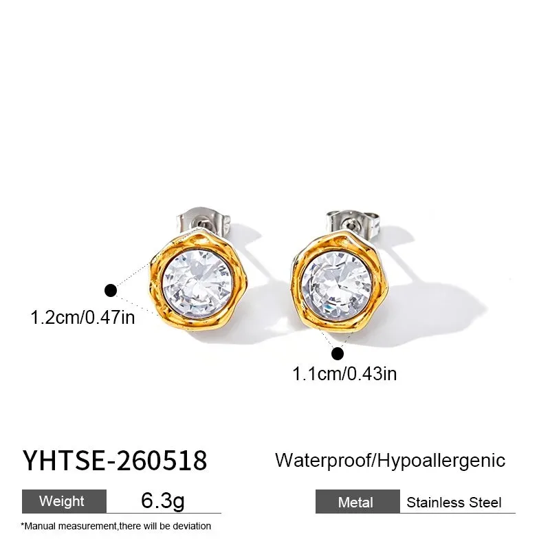 Ivanda Gold Hoop Earrings Stainless Steel YHTSE-260518 - view 01