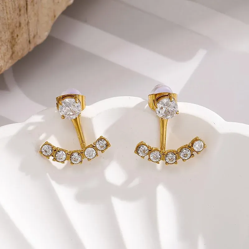 Ivanda Gold Everyday Earrings Stainless Steel YHTSE-260838 - view 05