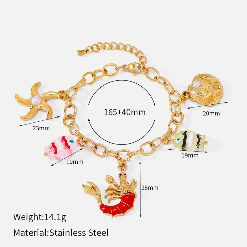 Ivanda Turquoise Turtle Bracelet Gold CHSL01171-1 - view 02