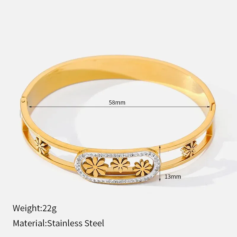 Ivanda Pavé Starfish Bangle Gold CHOB-1976-J-W - view 03