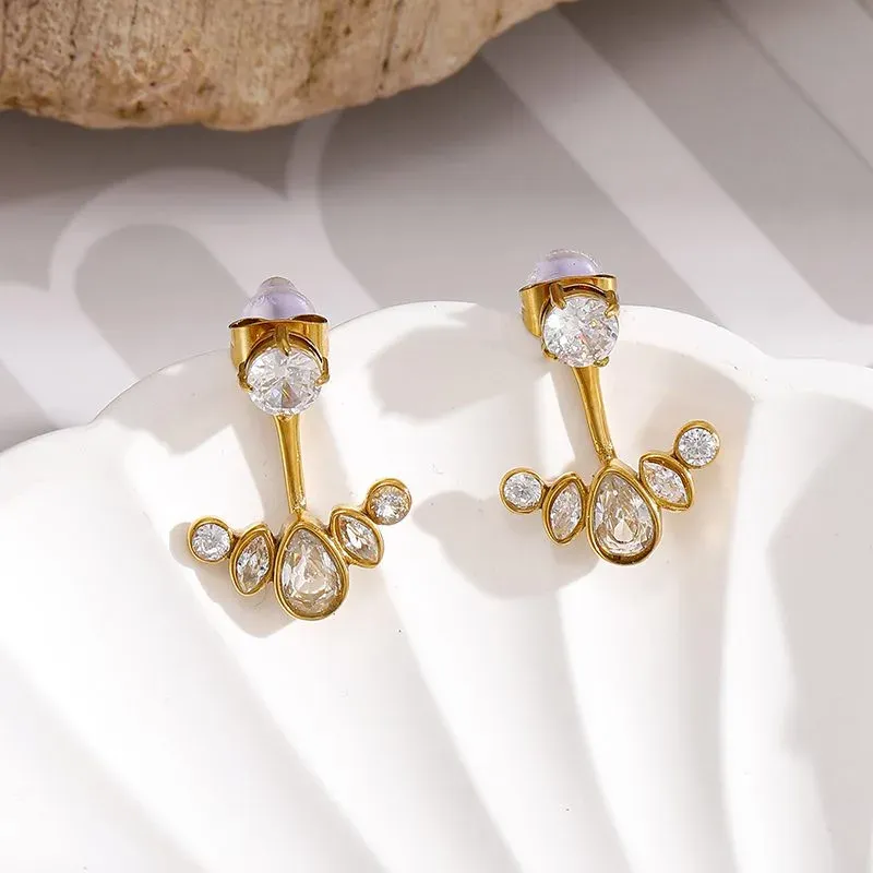 Ivanda Gold Everyday Earrings Stainless Steel YHTSE-260838 - view 06