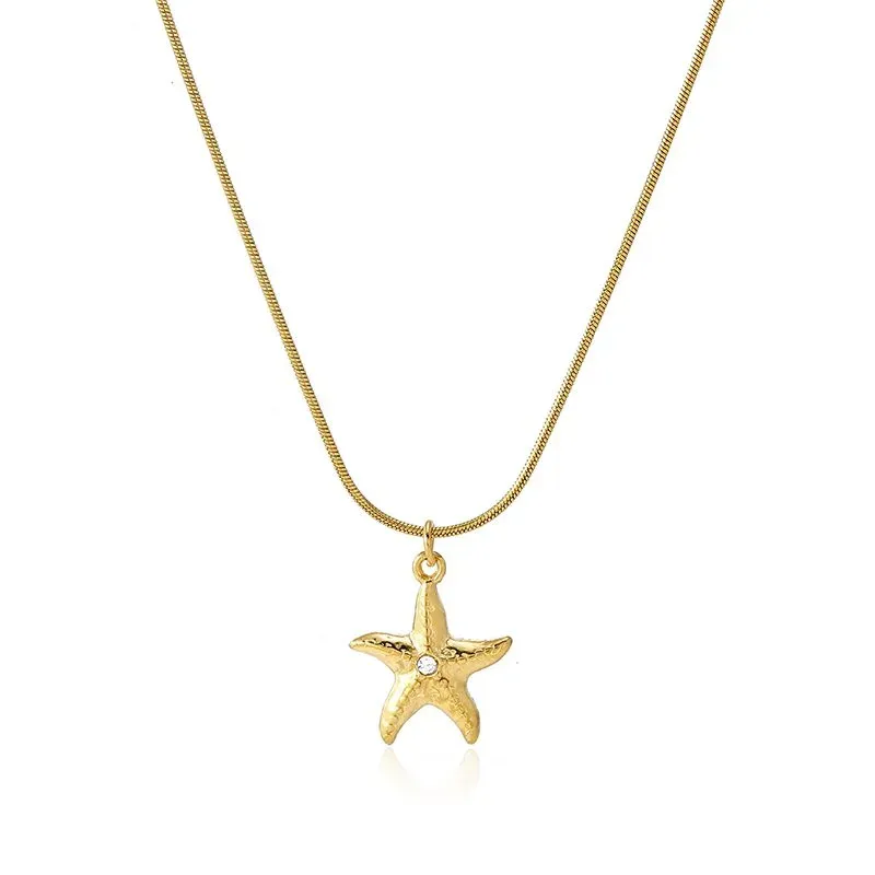 Ivanda Dolphin Pendant Necklace Gold Snake Chain CHZRK616-30 - view 06